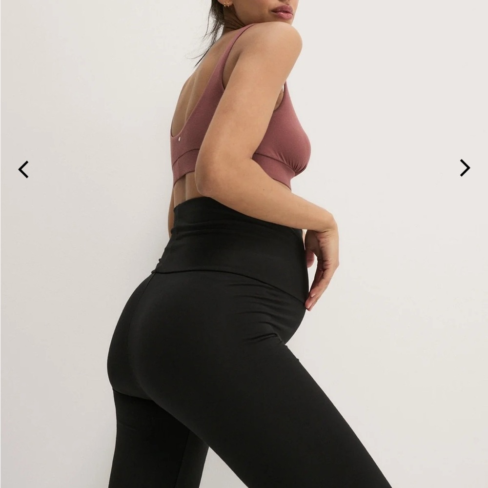 Layers by Hatch Black Maternity Leggings M